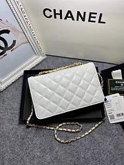 Chanel Wallet On Chain WOC White 19cm - 6