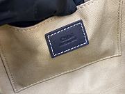 Chloe Large Woody tote bag in cotton canvas Blue 26.5cm - 6