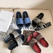 Christian Dior Black Light Brown Slippers - 5