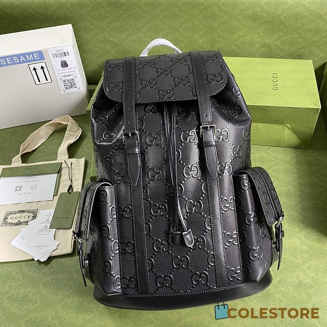 GG embossed backpack 34cm - 1