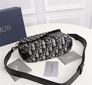  Dior Saddle Soft Bag Beige and Black 24cm - 5