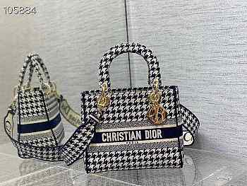 Dior Lady Caro Navy Blue 24cm