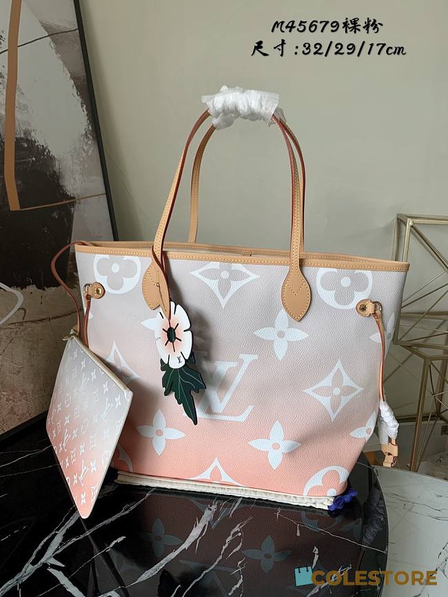 Louis Vuitton Neverfull LV in Pink Yelow 32cm - 1
