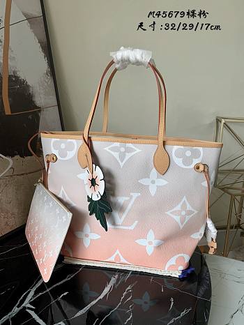 Louis Vuitton Neverfull LV in Pink Yelow 32cm