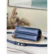 Louis Vuitton Mini Dauphine Blue Denim Leather M59609 25cm - 2