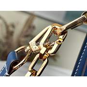 Louis Vuitton Mini Dauphine Blue Denim Leather M59609 25cm - 4