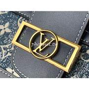 Louis Vuitton Mini Dauphine Blue Denim Leather M59609 25cm - 5