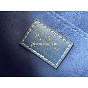 Louis Vuitton Mini Dauphine Blue Denim Leather M59609 25cm - 6