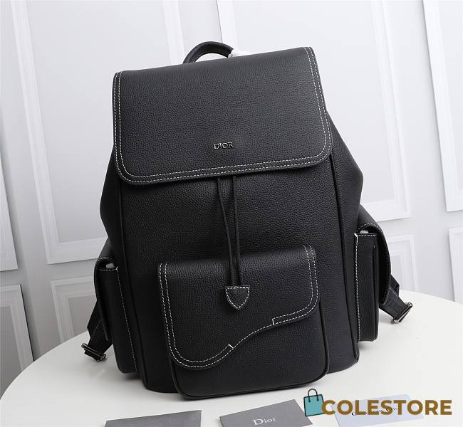 Dior Saddle backpack Full Black 41.5cm - 1
