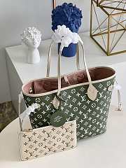 Louis Vuitton MM Neverfull Green and Pink 31cm - 2