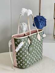 Louis Vuitton MM Neverfull Green and Pink 31cm - 5