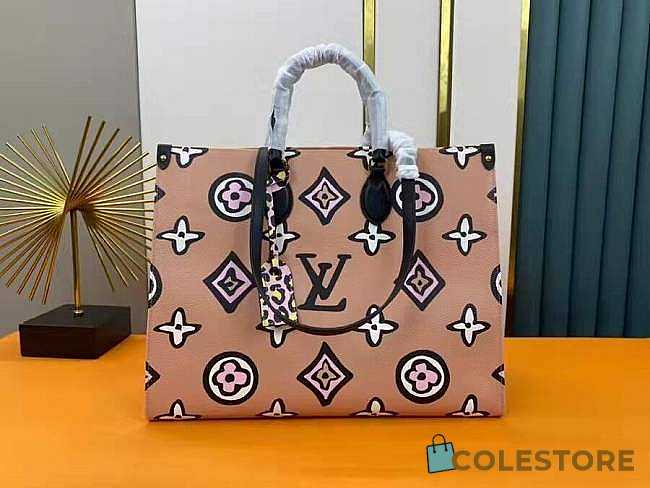 Louis Vuiiton Onthego Wild At Heart Giant Monogram GM 41CM - 1