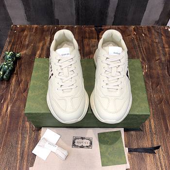 GG White Rhyton Sneakers