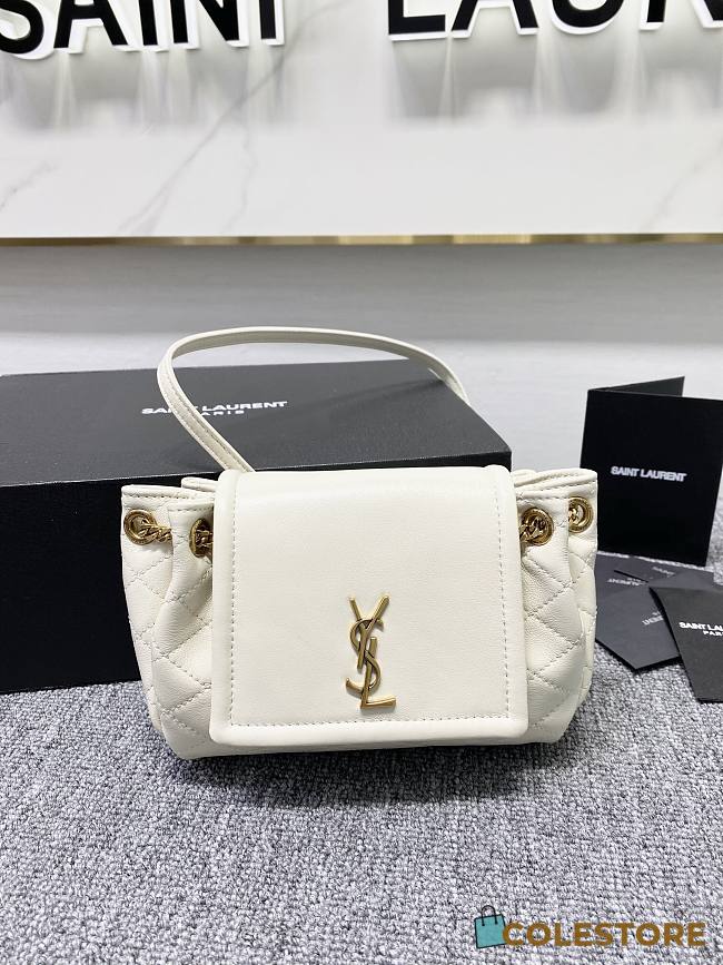 ysl chain bag white