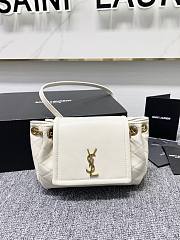 YSL Chain Bag Vintage Leather White 18cm - 1
