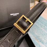 YSL Black Smooth Leather Shoulder Bag 23cm - 3