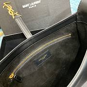 YSL Black Smooth Leather Shoulder Bag 23cm - 5