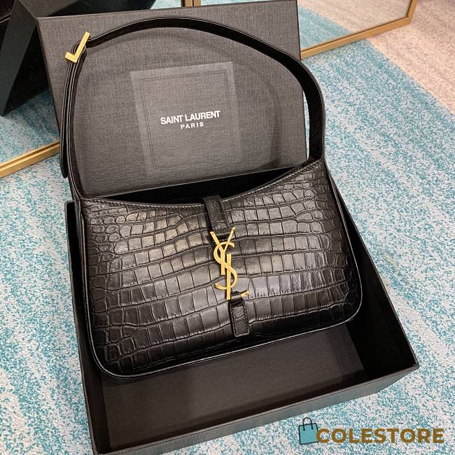 YSL Crocodile Shoulder Bag 23cm - 1