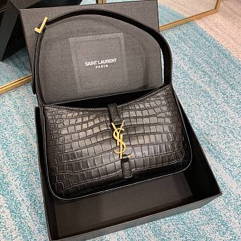 YSL Crocodile Shoulder Bag 23cm