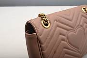 Gucci GG Marmont Matelassé Shoulder Bag Pink 26cm - 5