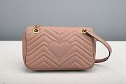 Gucci GG Marmont Matelassé Shoulder Bag Pink 26cm - 3