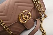 Gucci GG Marmont Matelassé Shoulder Bag Pink 26cm - 2