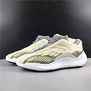 Adidas Yeezy Boost White Grey Green  - 2
