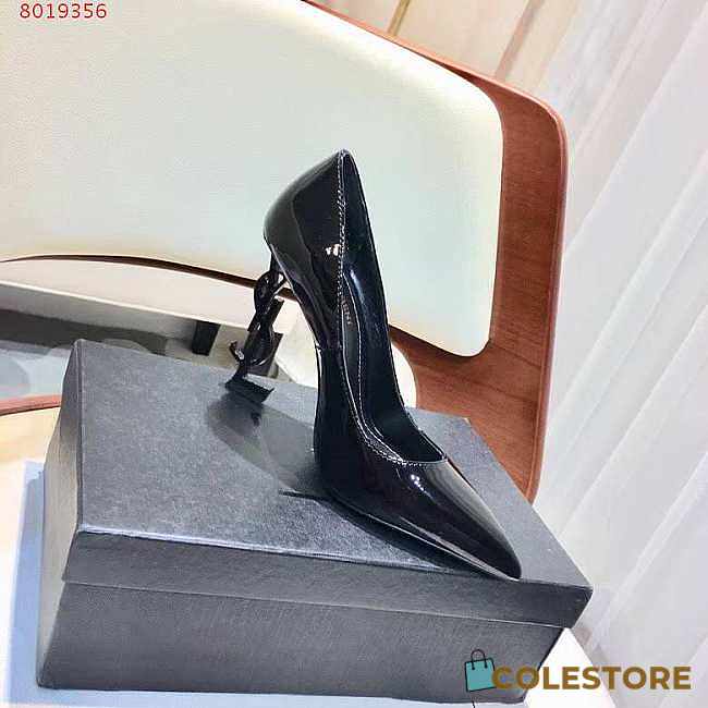 YSL Opyum Slingback Pumps Black Heels - 1