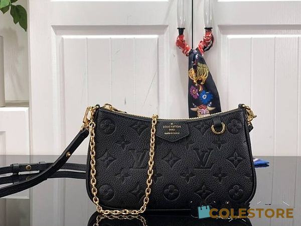 Louis Vuitton Pouch On Strap Empreinte Leather Black 19cm - 1