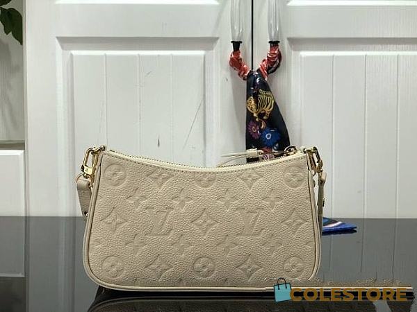 Louis Vuitton Pouch On Strap Empreinte Leather White 19cm - 1