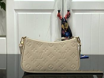 Louis Vuitton Pouch On Strap Empreinte Leather White 19cm