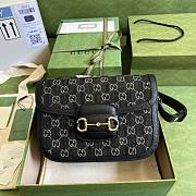 Gucci Horsebit In Full Black Canvas 602204 25cm - 1