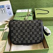 Gucci Horsebit In Full Black Canvas 602204 25cm - 5