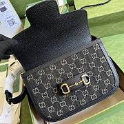 Gucci Horsebit In Full Black Canvas 602204 25cm - 3