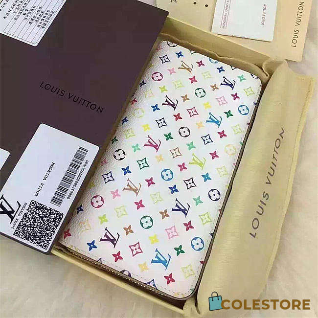 Louis Vuiiton Multicolore White Wallet 19cm - 1