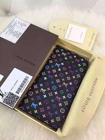 Louis Vuiiton Multicolore Black Wallet 19cm