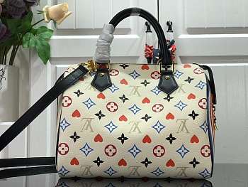 Louis Vuiiton Speedy Bandouliere 25 2way White 25cm