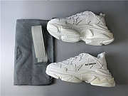 Balenciaga Triple S All White Sneakers - 4