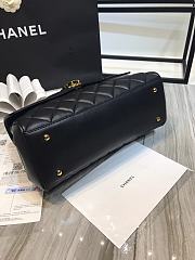 Chanel Flap Bag Grained Calfskin Black 33cm - 2