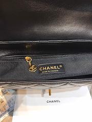Chanel Flap Bag Grained Calfskin Black 33cm - 4