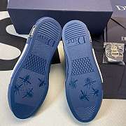 Dior B23 High Top Blue Oblique Sneakers - 2