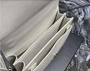 YSL Large Sunset Leather White 22cm - 5
