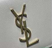 YSL Large Sunset Leather White 22cm - 2