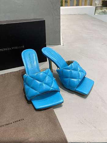 Bottega Veneta BV Lido Sandals Blue Slippers
