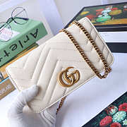 Gucci GG Marmont Mini Bag White 18cm - 6