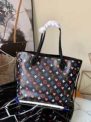 Louis Vuitton Game On Neverfull MM Black 31cm - 2