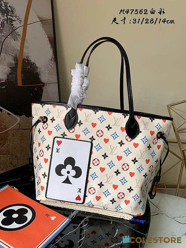 Louis Vuitton Game On Neverfull MM White 31cm - 1
