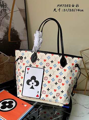 Louis Vuitton Game On Neverfull MM White 31cm
