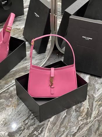 YSL Hobo Bag In Smooth Leather Pink 25cm