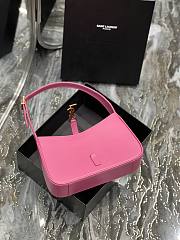 YSL Hobo Bag In Smooth Leather Pink 25cm - 2
